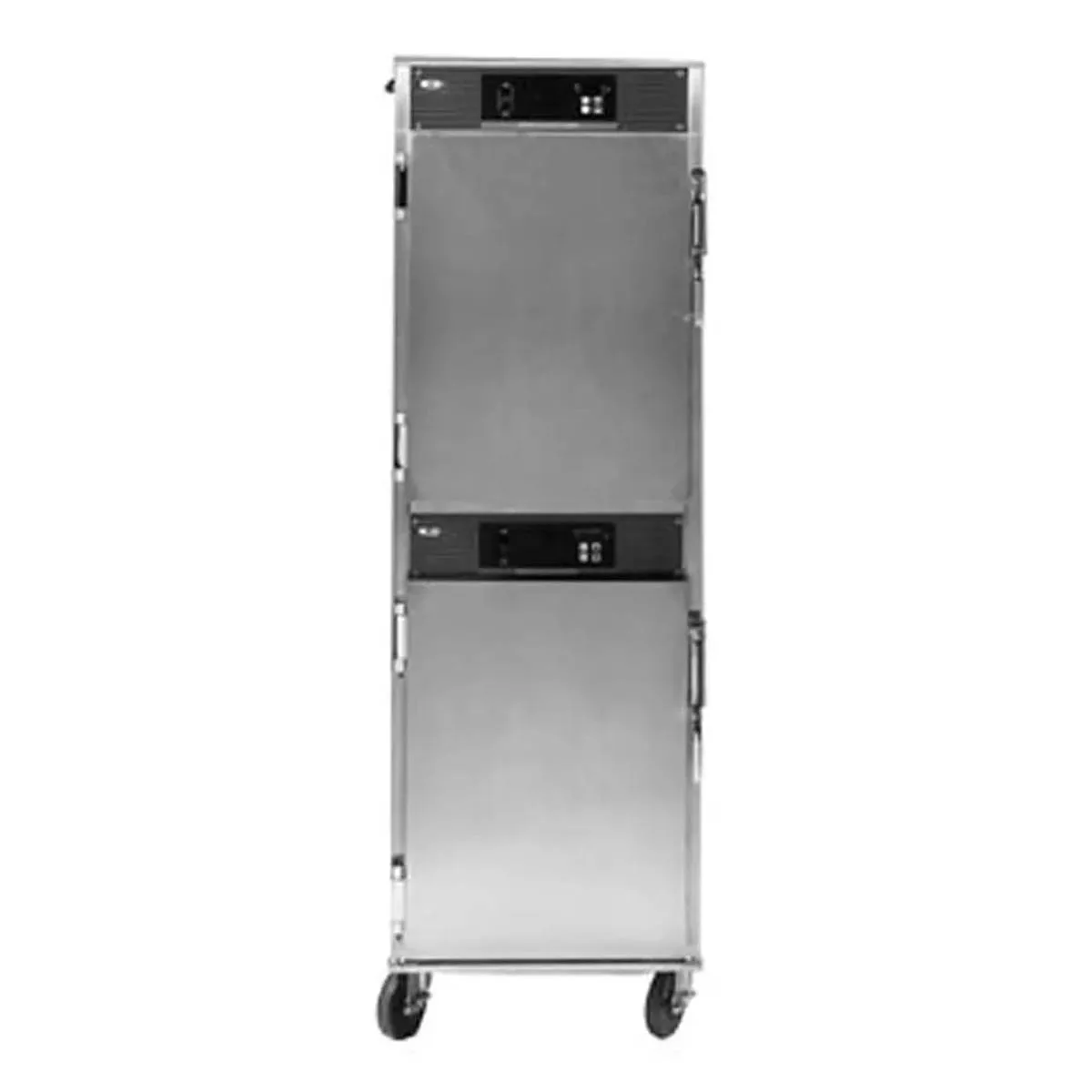 Carter-Hoffmann HL8-12 "Full Height" 2-Door Heated Holding Cabinet, 2-Compartment, Solid Doors, 24-12"x20"/12-18"x26" Pan Capacity
