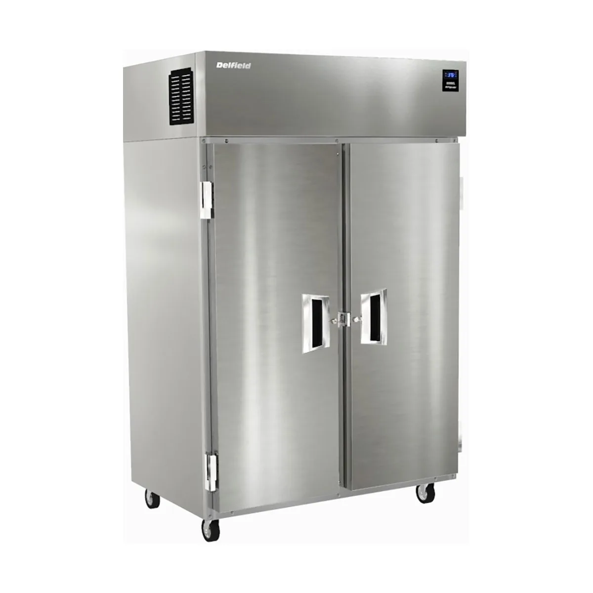 Delfield 6051XL-S Two Section Reach-In Refrigerator w/ 2 Solid Full Doors, Top Mounted, 43.5 cu. ft.