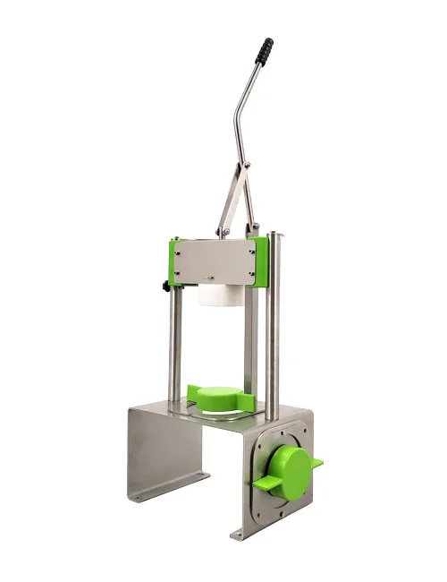 Omcan USA 47415 Tabletop Pineapple Corer & Peeler, 2 Stainless Steel Blades (89mm & 95mm), Food Pan, Housing