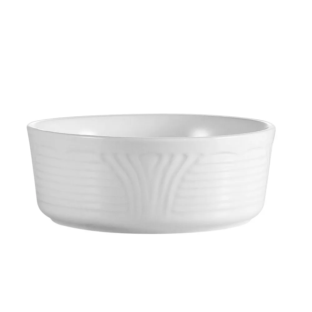 CAC China CRO-28 Nappie Bowl, 18 oz (6" Dia x 2½" H), Round Porcelain, Dishwasher Safe - 1 Dozen