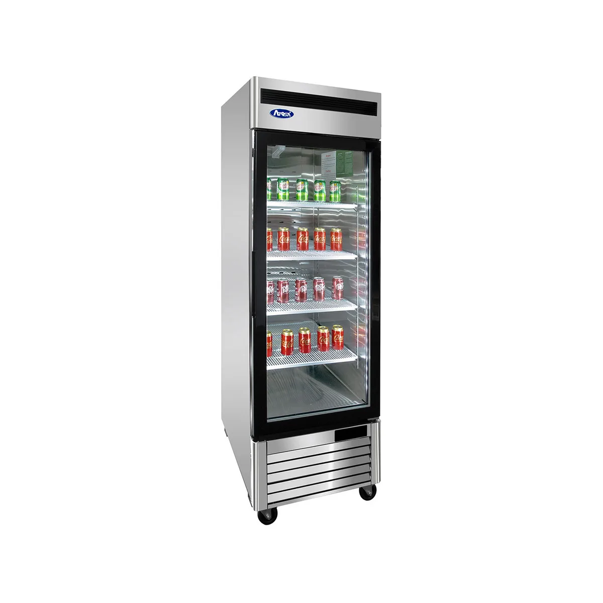Atosa USA MCF8705GR 27" 1-Section Merchandiser Refrigerator with Glass Door, 19.1 cu. ft.