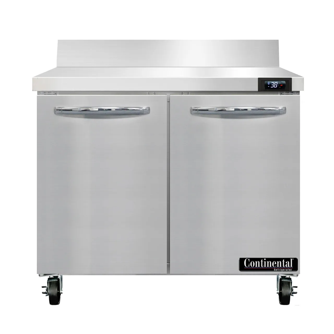 Continental Refrigerator SW36NBS 36" 2-Section WorkTop Refrigerator w/ 2 Doors, 10.3 cu. ft..