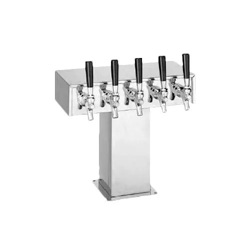 Perlick 4006-5BPC2 Tee Draft Beer Dispensing Tower, 12-1/8" Faucet Clearance
