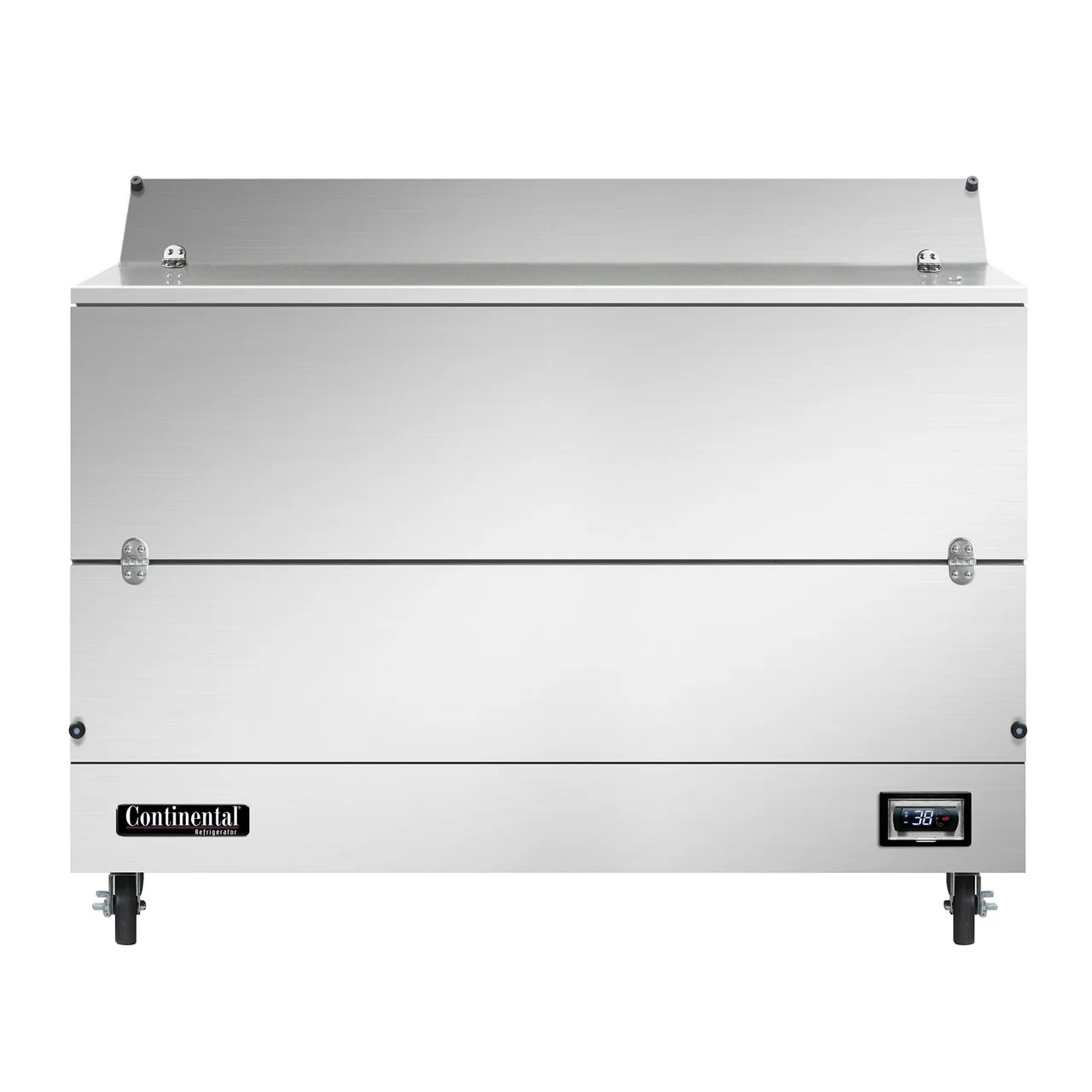 Continental Refrigerator MC5NSSS 58" Single Sided Milk Cooler, Forced Air, 16 Crates Capacity