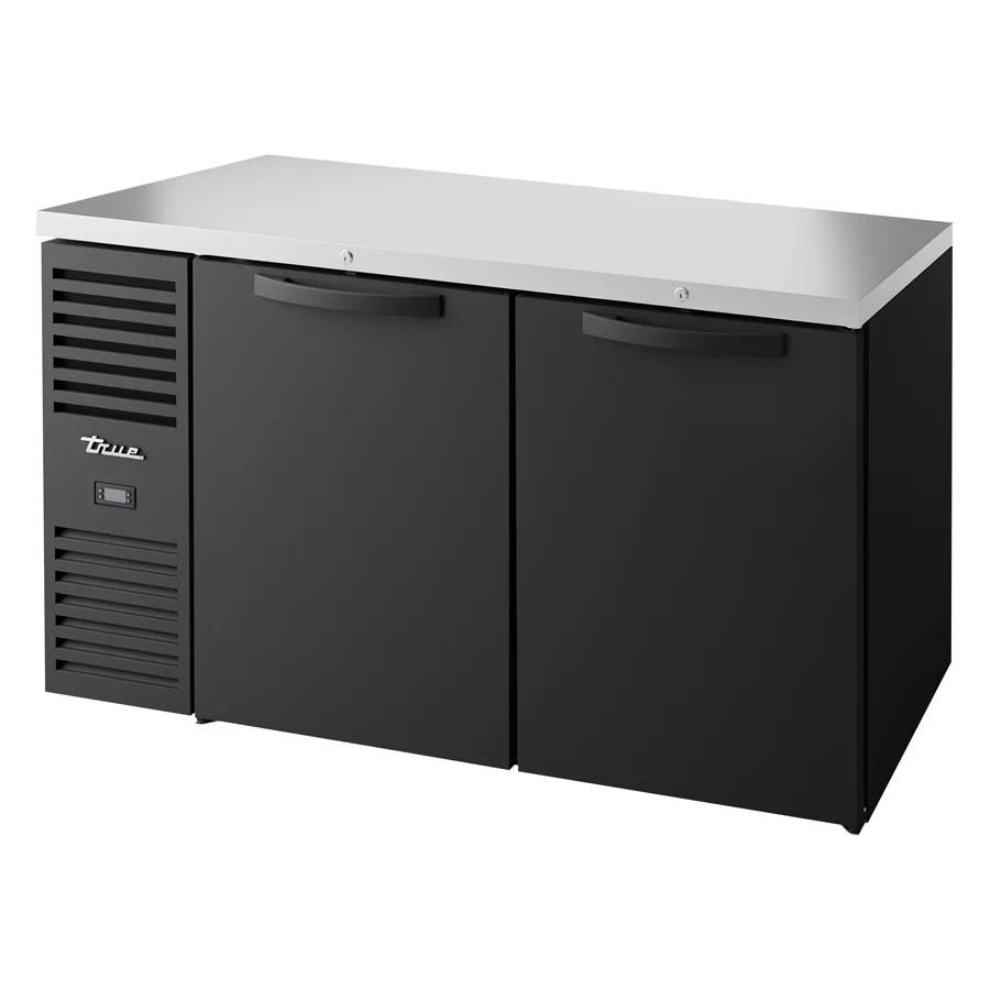 True TBR60‑RI Back Bar Cooler, 60" W x 24" D, Two‑Section, 101‑Can/63‑Bottle, R290, Made in USA