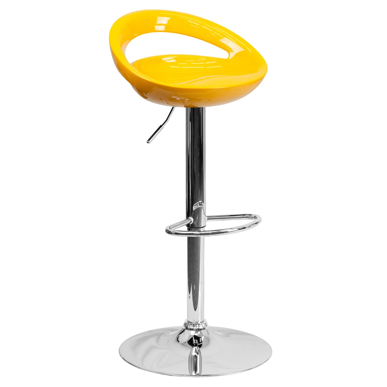Flash Furniture CH-TC3-1062-YEL-GG Indoor Swivel Bar Stool