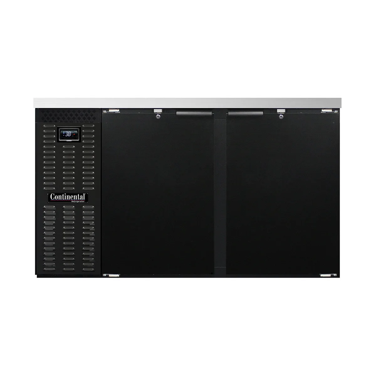 Continental Refrigerator BB59N Refrigerated Back Bar Cooler w/ 2 Solid Doors, 22 Cu Ft, 59" W