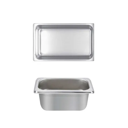 Thunder Group STPA4142 Steam Table Pan, 1/4 Size, 2-1/2" Deep, Anti-Jam, 18/8 Stainless Steel