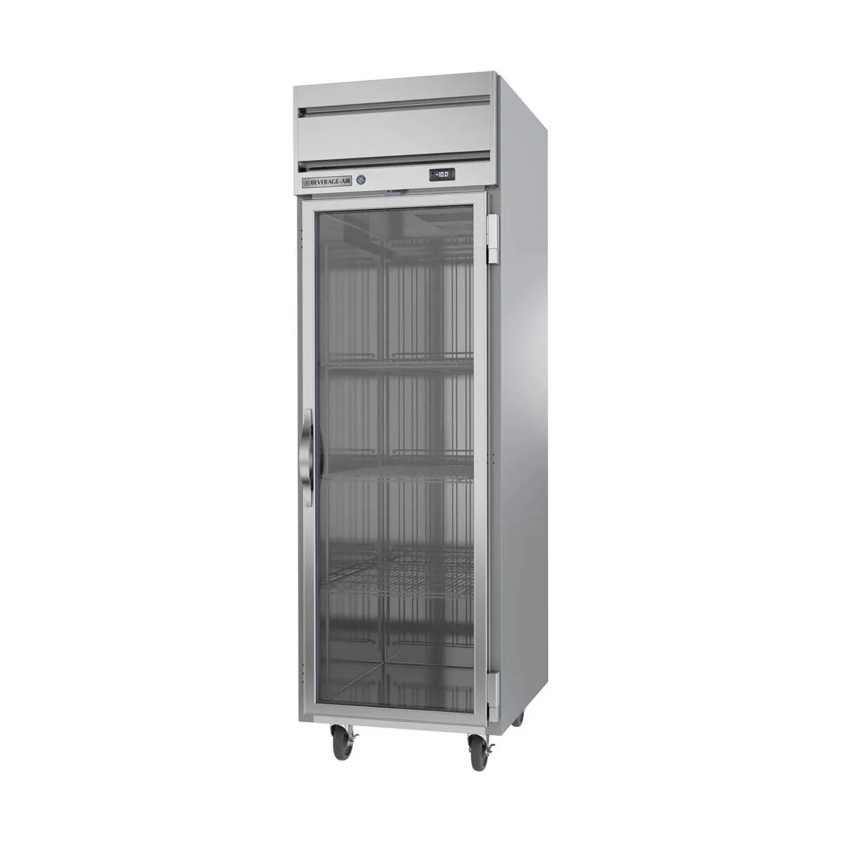 Beverage Air HFS1HC-1G 26" 1-Glass Door Reach-In Freezer, Top Mounted, 21 cu. ft., Stainless Steel Front