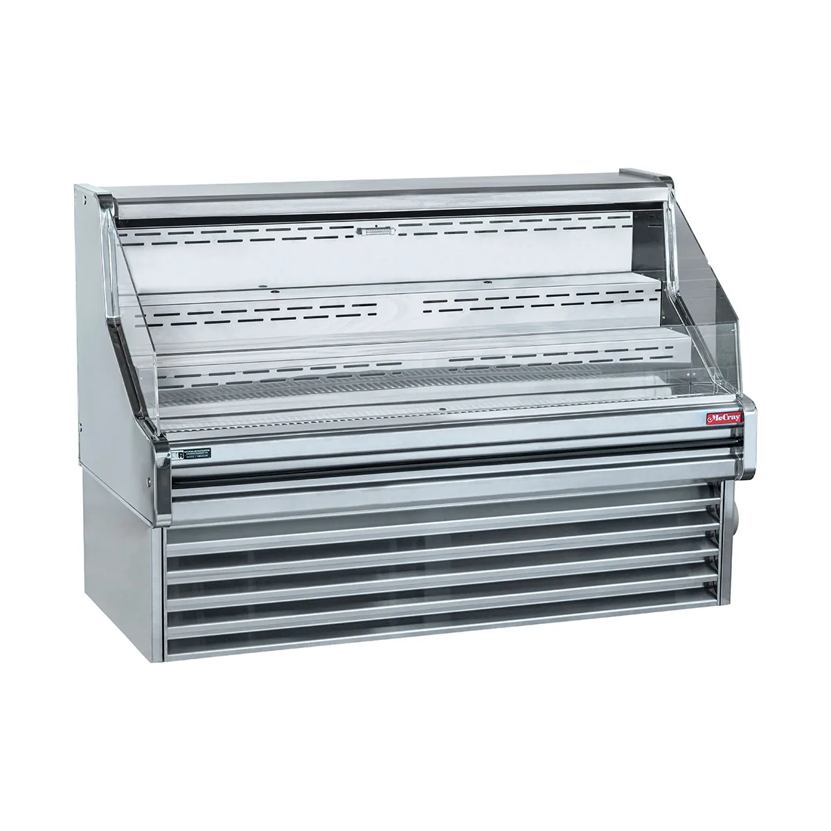 Howard-McCray SC-OS30E-5-S-LED 63" Horizontal Impluse Open Merchandiser, Stainless Steel, Self-Contained