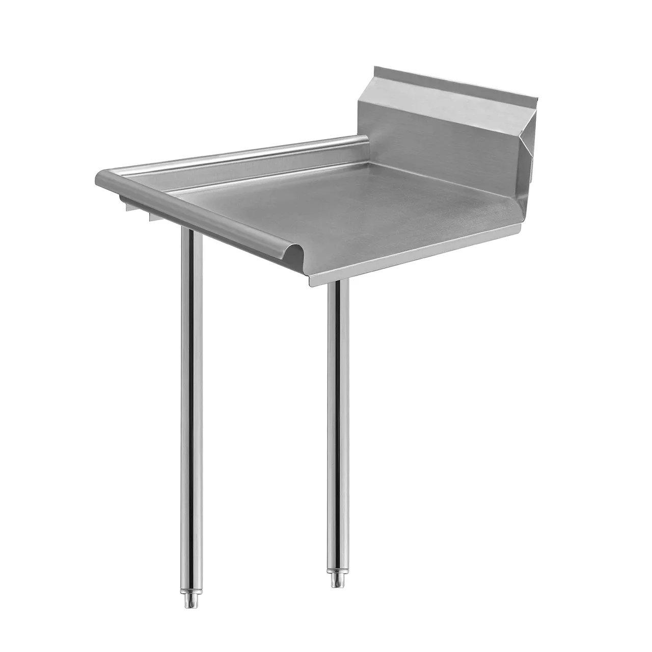 Klinger's Trading CDT24L 24" Clean Straight Dishtable w/ Left Table, 9" Backsplash, Steel Legs