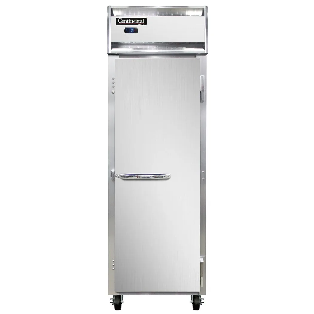 Continental Refrigerator 1FSNSA 26" One Section Reach-In Freezer w/ Solid Door, Stainless Steel Exterior, 16 cu. ft.