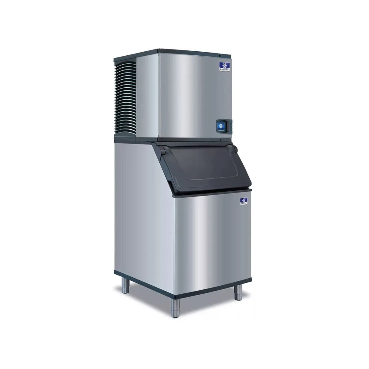 Manitowoc IYP0500W/D570 Water Cooled Half Cube 535 lb Ice Machine with Bin, 532 lb Storage