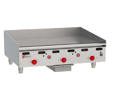 Wolf ASA36-30 36" Countertop Gas Griddle, Snap-Action Thermostat, 30" Deep, 81.000 BTU