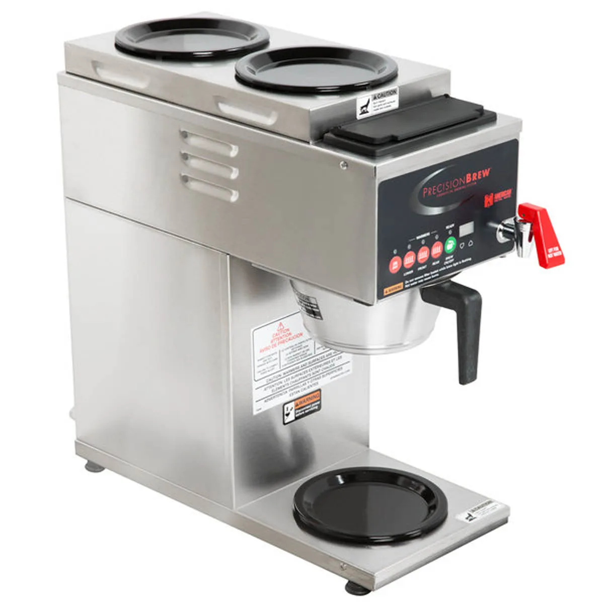 GRINDMASTER B-3-120V Automatic Fill Coffee Brewer for Decanters With Hot Water Faucet, Single