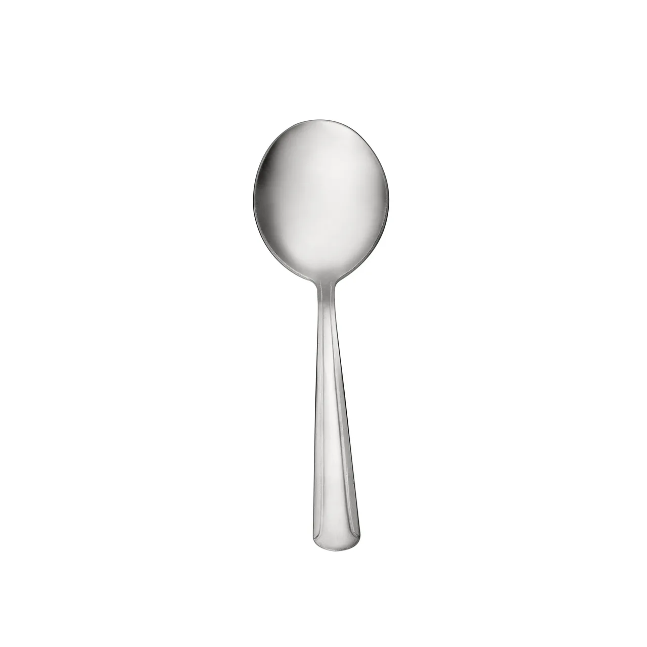 CAC China 1001-04 - Dominion Soup Bouillon Spoon, 6" Length, 18/0 Stainless Steel - 1 Dozen