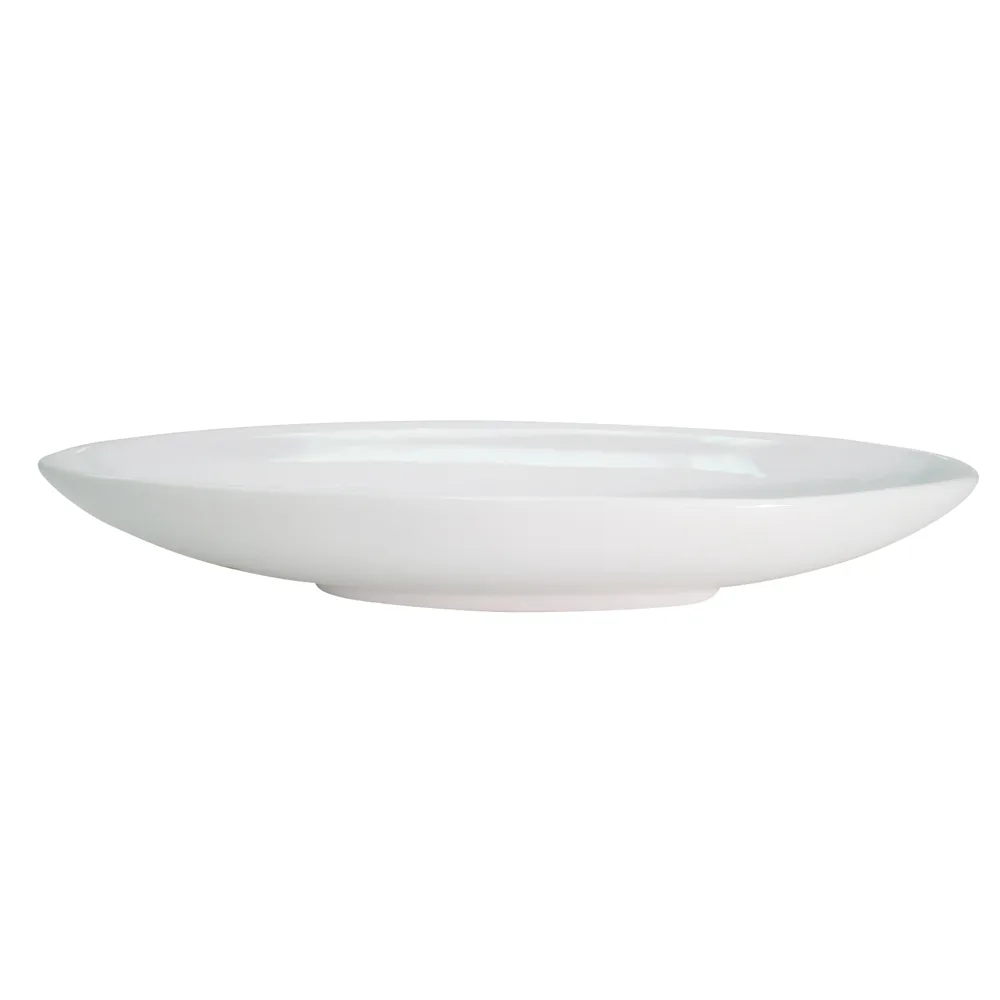 CAC China RCN-B416 - White Oval Bowl, 16" x 5-5/8" x 2-1/2", 32 oz, Dishwasher Safe - 1 Dozen