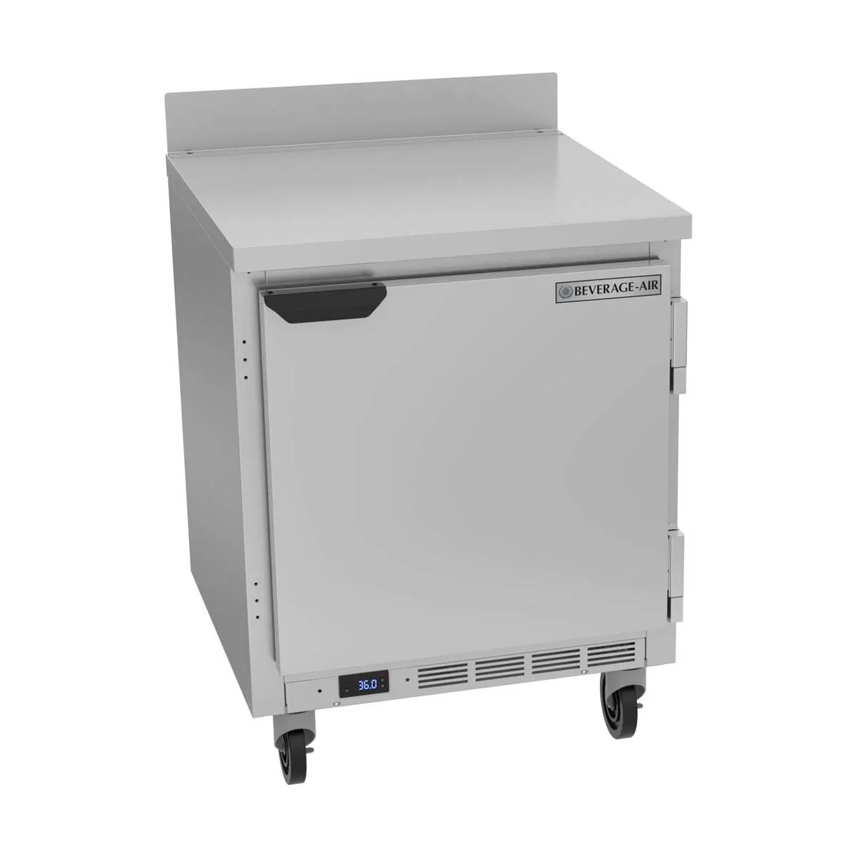 Beverage Air WTR27HC-FIP 27" 1-Section Worktop Refrigerator w/ 1 Door, 5.25 cu. ft.