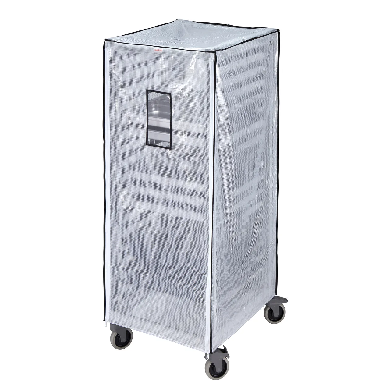 Cambro GBCTUGNPR21CLR Full Height 31"W x 26"D x 60"H Clear Vinyl Pan Rack Cover
