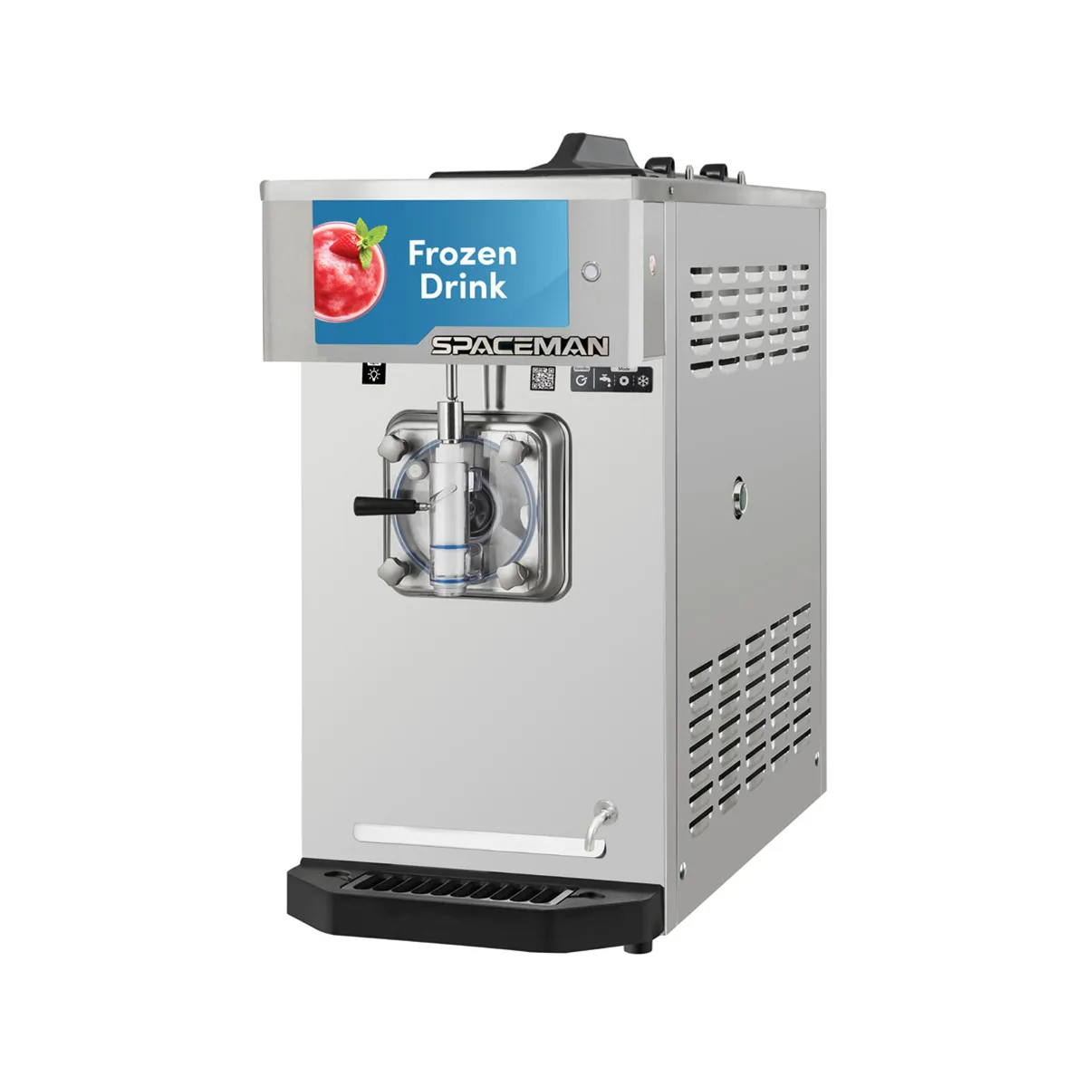 Spaceman 6650-C Cylinder Type Frozen Beverage Machine, Air Cooled w/16qt. Hopper, 1-3/4hp - Single