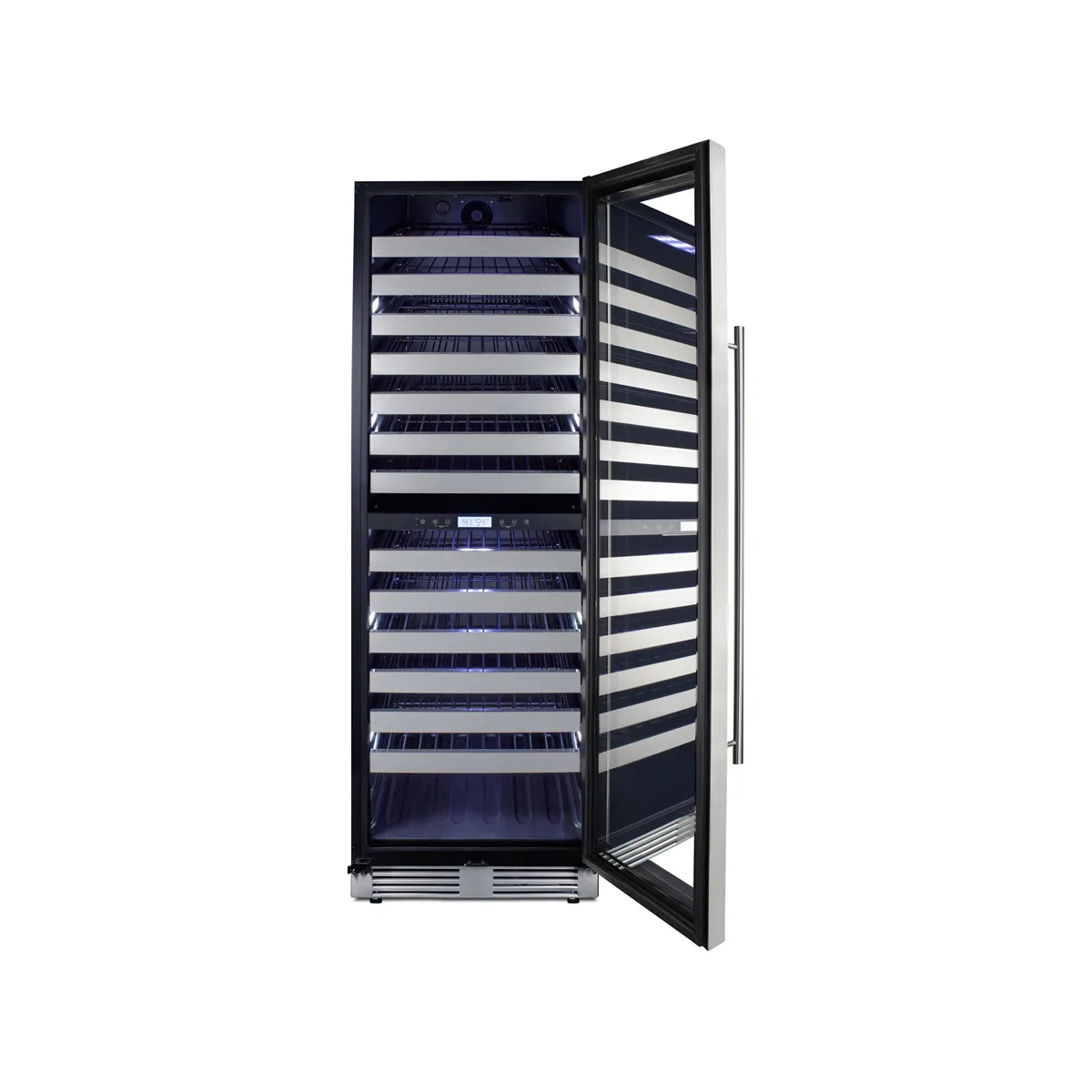 Summit SWCP2163 24" Glass Door Wine Refrigerator, Dual Temperature, 163 Bottles