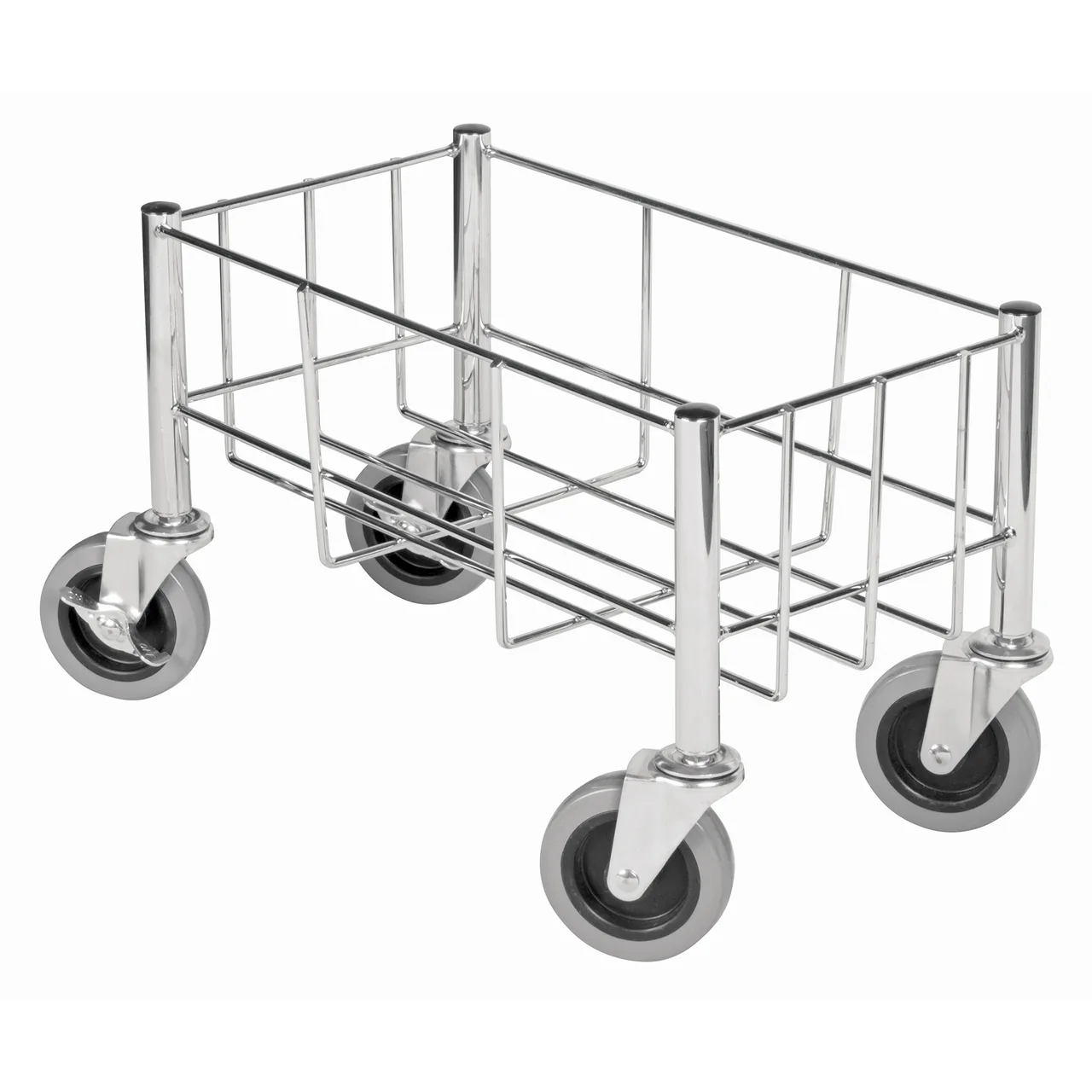 Winco DWR-1708 Trash Can Cart, 18-1/2"L X 9-1/2"W X 7"H, Rectangular, 400 lbs. Capacity