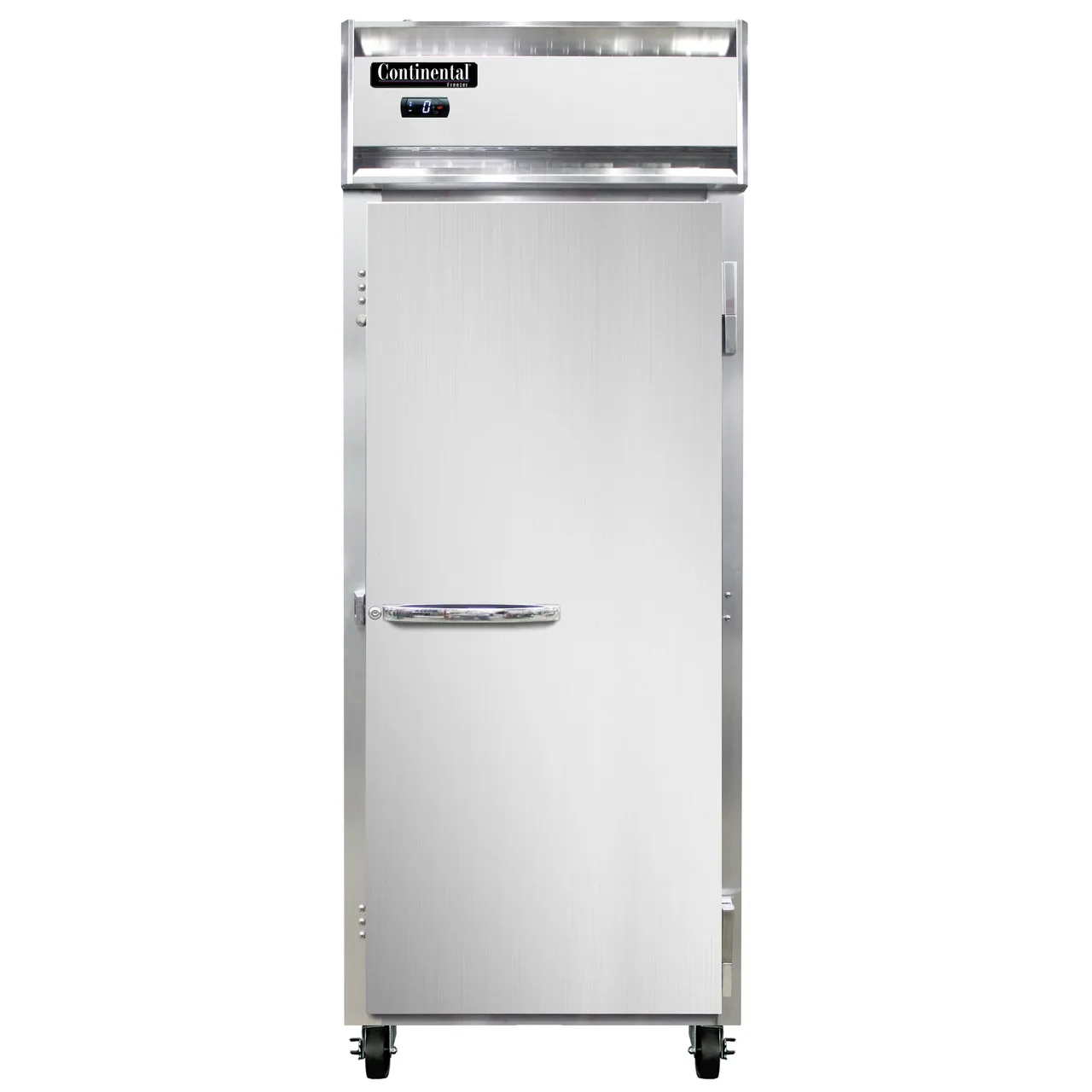 Continental Refrigerator 1FENPT 28-1/2" 1-Section Pass-Thru Freezer, 2-Solid Doors, Top Mounted, 22 cu. ft.