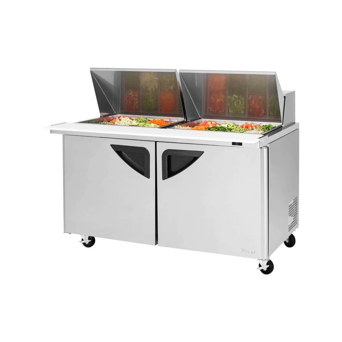 Turbo Air TST-60SD-24-N 60" Mega Top Sandwich/Salad Prep Table w/ 2 Doors, 24 Pans