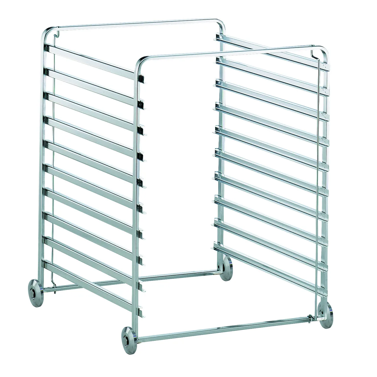 Electrolux Professional 922603 10 Tray Stainless Steel Single Mobile Tray Rack 