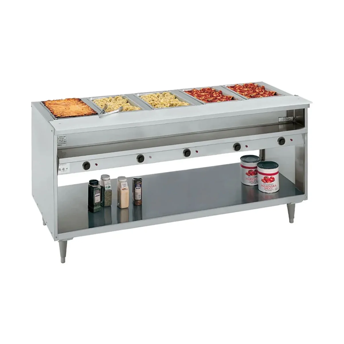 Randell 3315-208 78" Electric Hot Food Table, (5) Top Openings