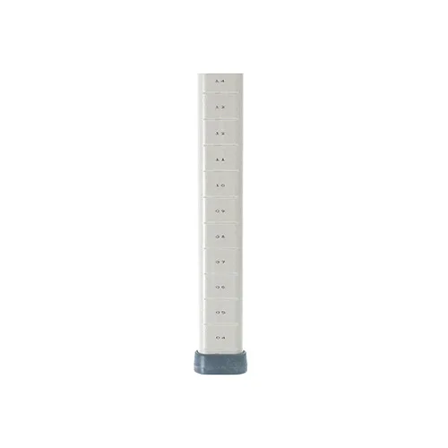 Metro MX86UP Mobile Polymer Trilobal Post, 85-3/16H, Adjustable at 1 increments, Corrosion Proof