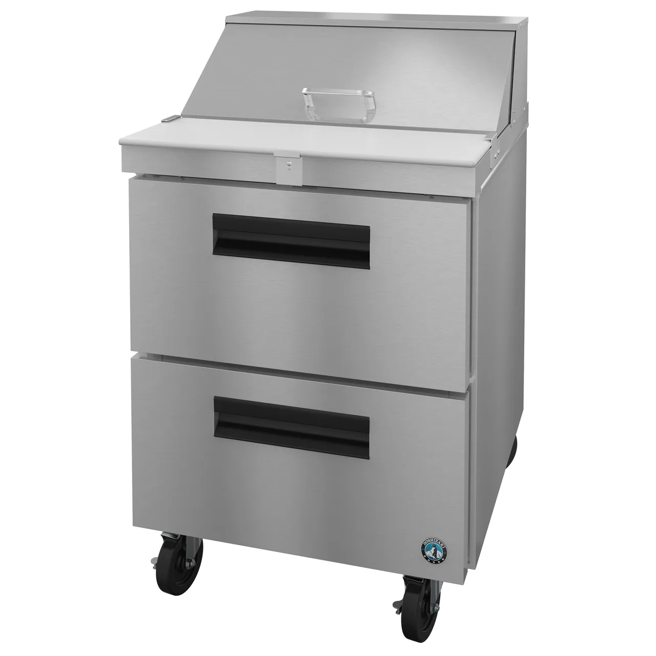 Hoshizaki SR27B-8D2 27" One Section Sandwich / Salad Prep Table w/ 2 Drawers, 8 Pans