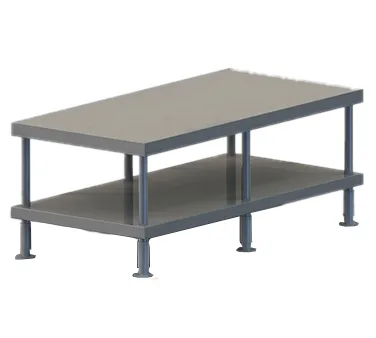 Vulcan STAND/F-VCCB60 Equipment Stand w/ Open Base with Undershelf, 61"W x 23"H, Feet