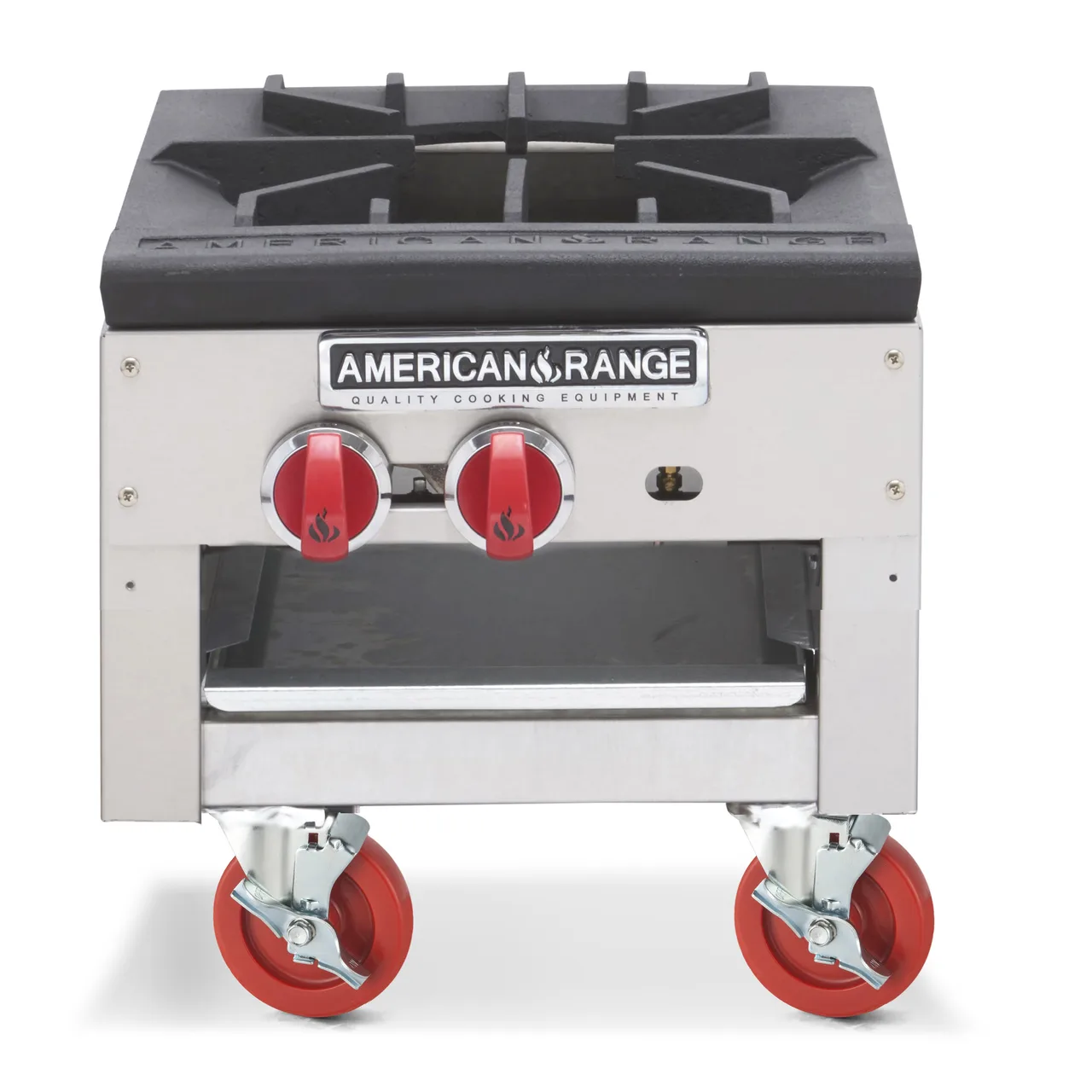 American Range SPSH-18-2 18" Gas Stock Pot Range, (2) Three Ring Burners, Low Height, Front to Back Design, 180.000 BTU