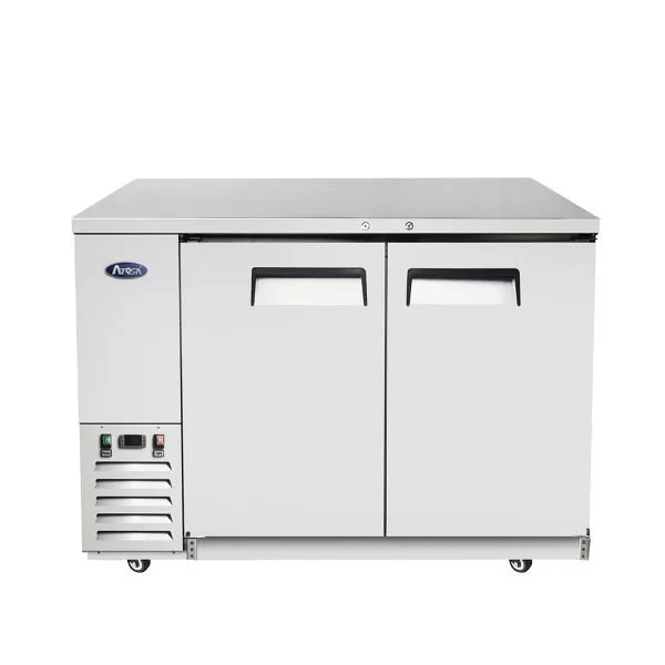 Atosa USA MBB48GR 48" Two Section Back Bar Cooler with Solid Door, 12.9 cu. ft.