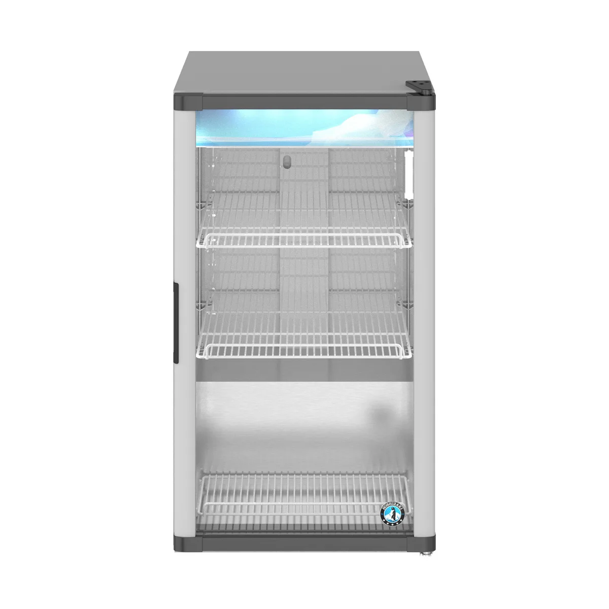 Hoshizaki RM-7-HC 21" Countertop Merchandiser Refrigerator in Silver, 5.97 cu. ft.