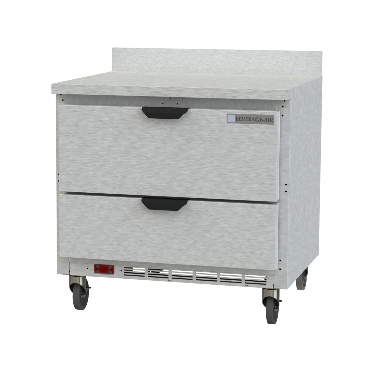 Beverage Air WTRD36AHC-2 36" 1-Section Worktop Refrigerator w/ 2 Drawers, 8.5 cu. ft.