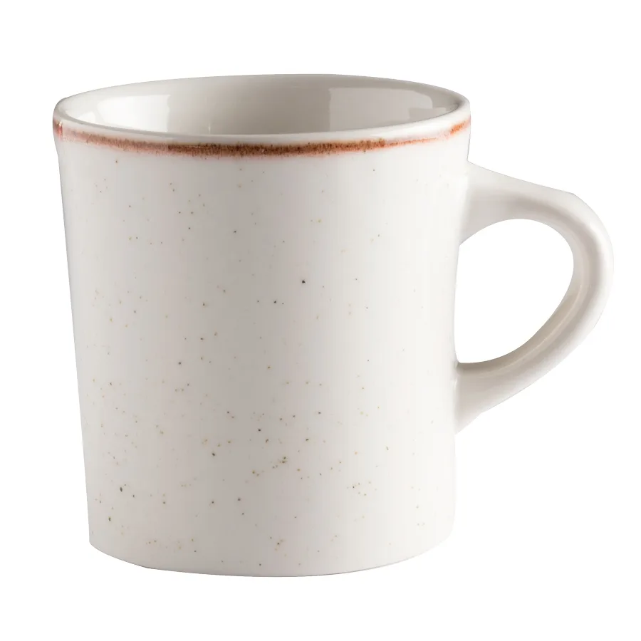 GET PP1605726424 - 11 oz 5" Porcelain Mug, Corona Artisan Beige - Dozen