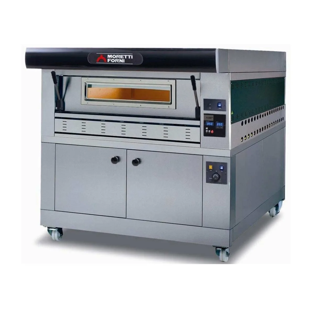Moretti Forni P110G B1 44" Gas Pizza Deck Oven, 1 Brick Deck, (11) 12" or (5) 18" Pizza, 98.952 BTU