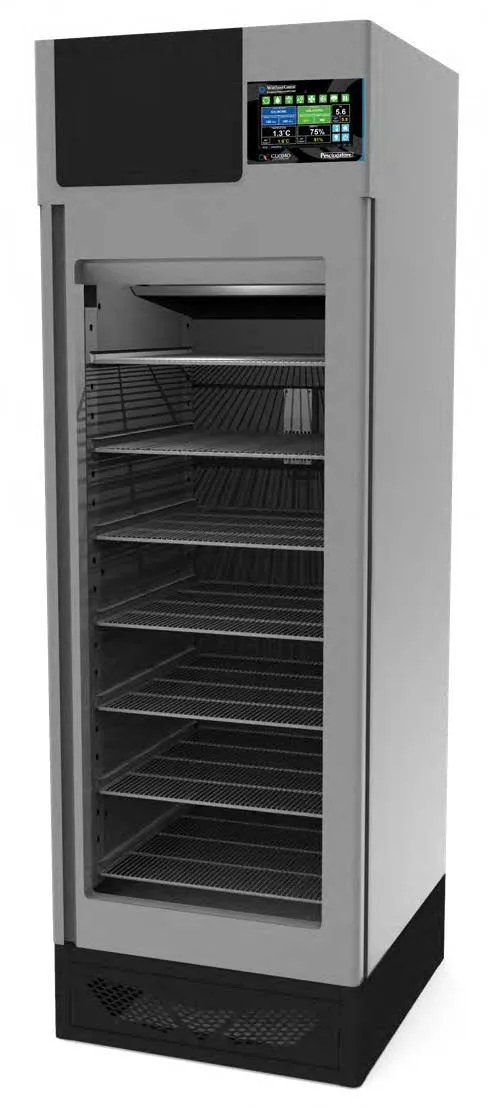 Omcan USA 49002 Pesciugatore Fish Curing Cabinet – 28.7"W, 220 lb. Capacity, 32°F-95°F Range, 2376W, HACCP Certified
