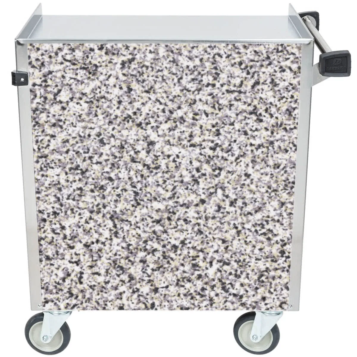 Lakeside 822 31" Metal Bus Utility Transport Cart w/ (3) Shelf, Stainless Steel 