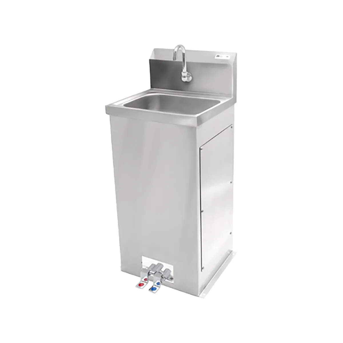John Boos PBHS-F-1410-X 18" Freestanding Hand Sink w/ Hands Free Faucet & Double Foot Valves/flyer