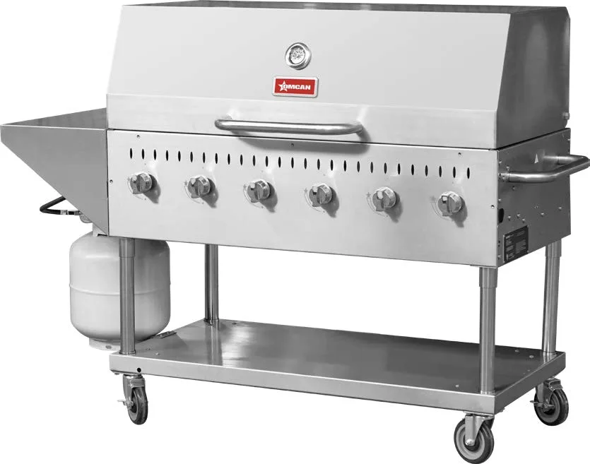 Omcan USA 47841 47" Outdoor Gas Grill, (6) Burners