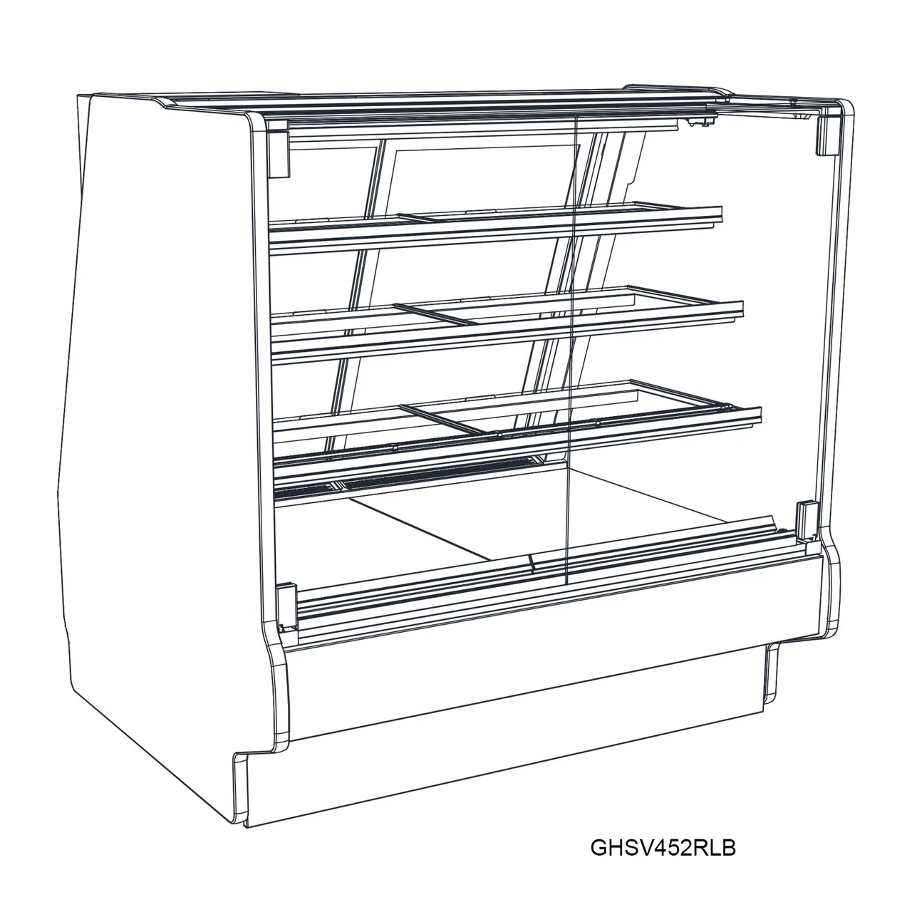 Structural Concepts GHSV652RLB 73" Refrigerated Display Case