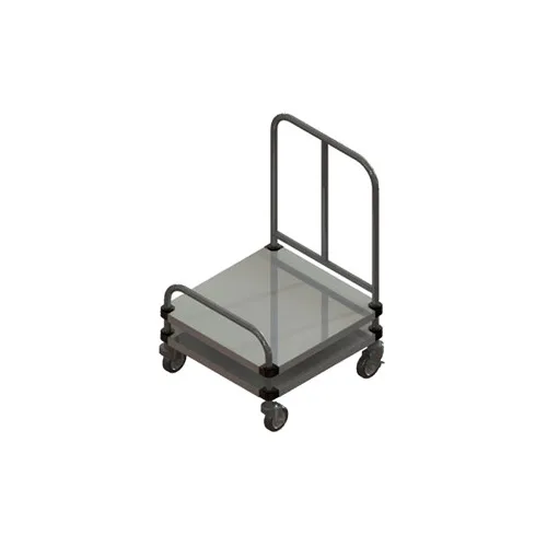 Piper Products 720-1 Stainless Steel Tray Delivery Cart for 16" x 22" trays