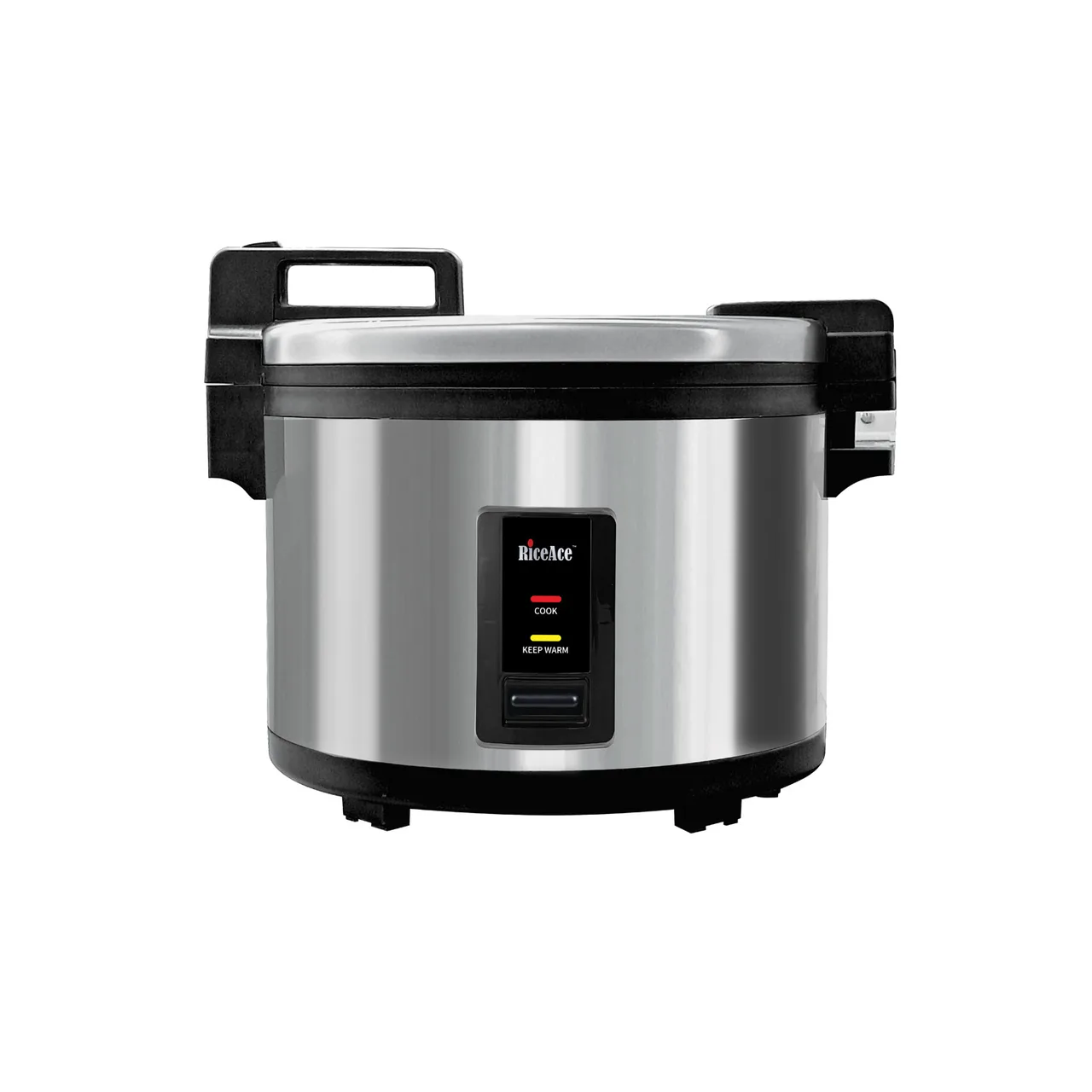 CACChina RCWM-30H Riceace Rice Cooker/Warmer, 30 Cup, with Hinged Lid, Silver