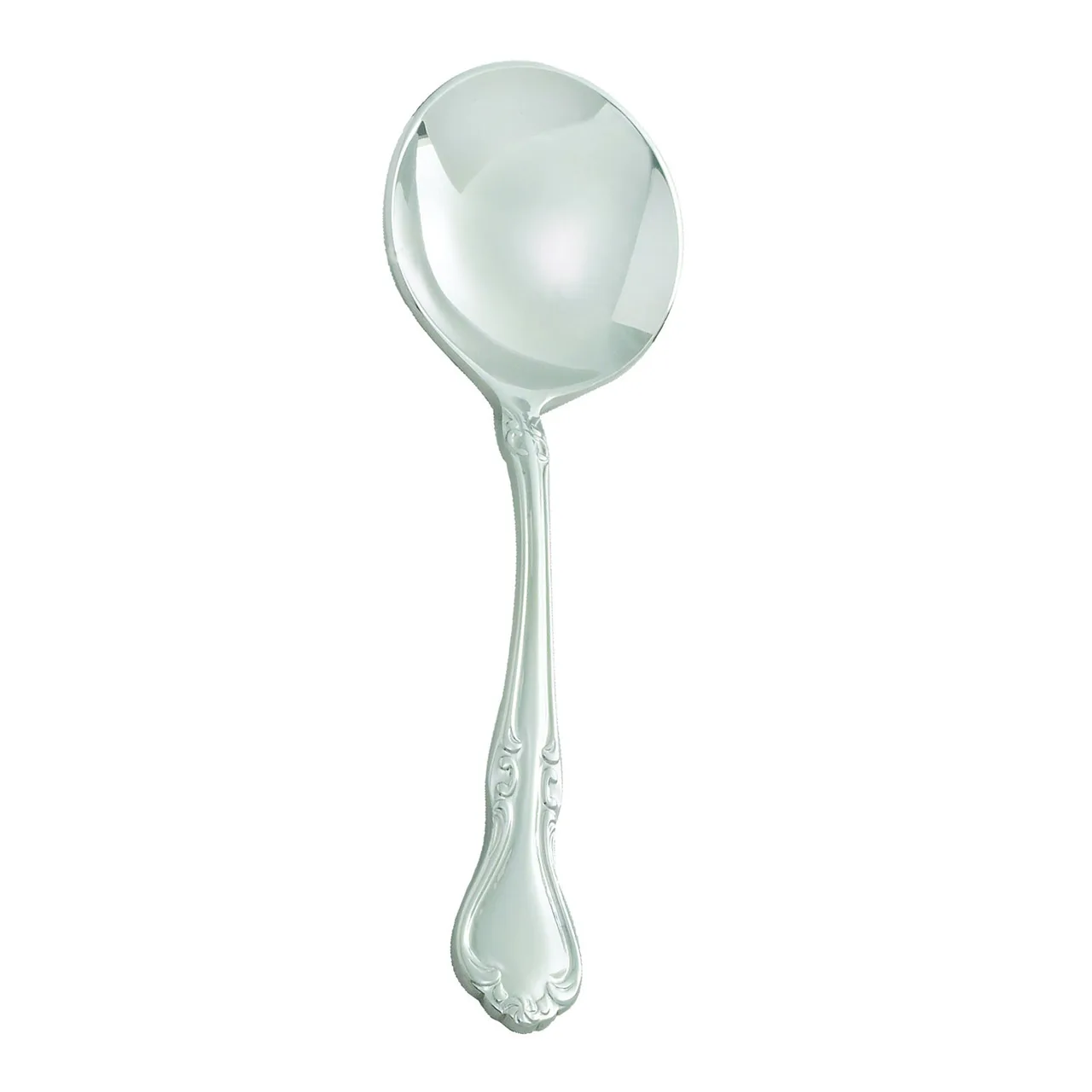 Winco 0039-04 Chantelle Bouillon Spoon, 5-7/8" Mirror‑Finish 18/8 Stainless Steel, 5‑6" - 1 Dozen