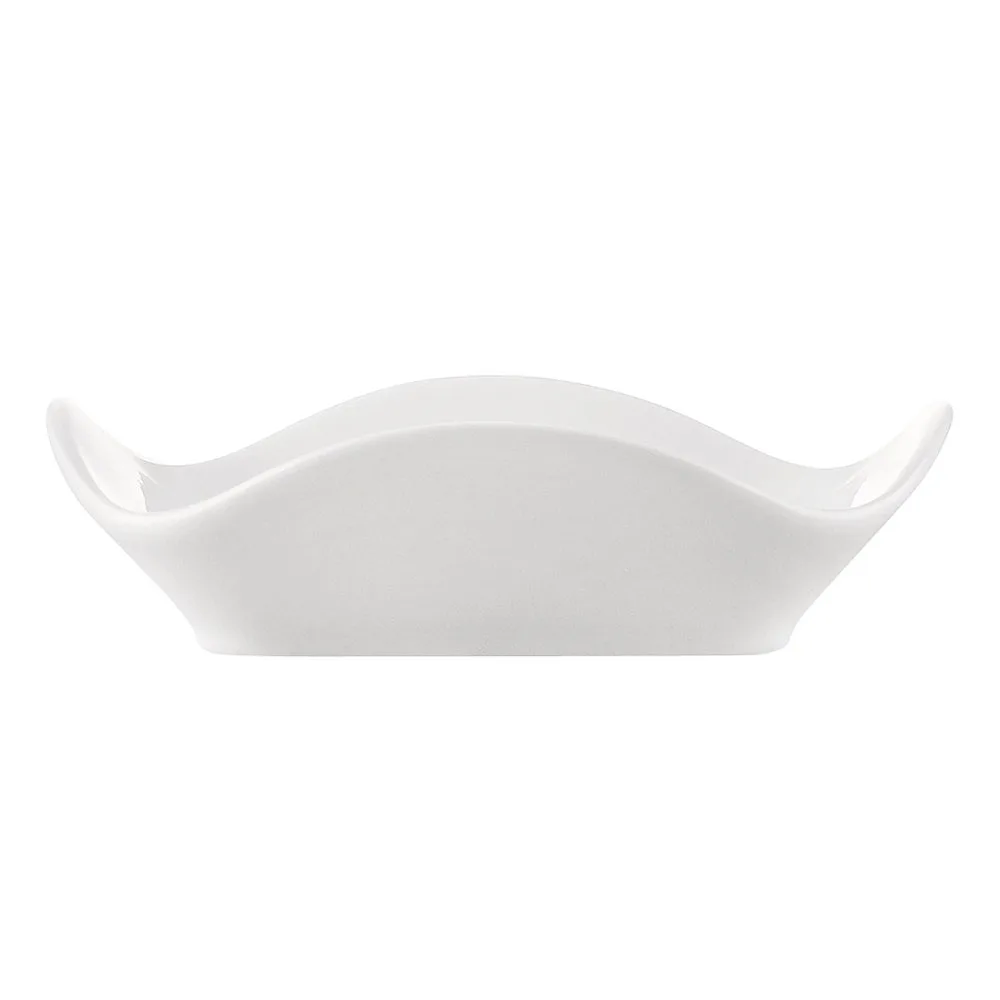 CAC China AFD-10 - Alice Dish 10" x 10" x 2.6" Porcelain Bowl White, Dishwasher Safe - 1 Dozen