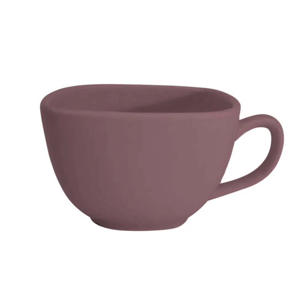 CAC China KC-1-PLM - Arts Plum Ceramic Cup, 8 oz (3.75" x 3.75" x 2.5"), Oven Safe - 1 Dozen