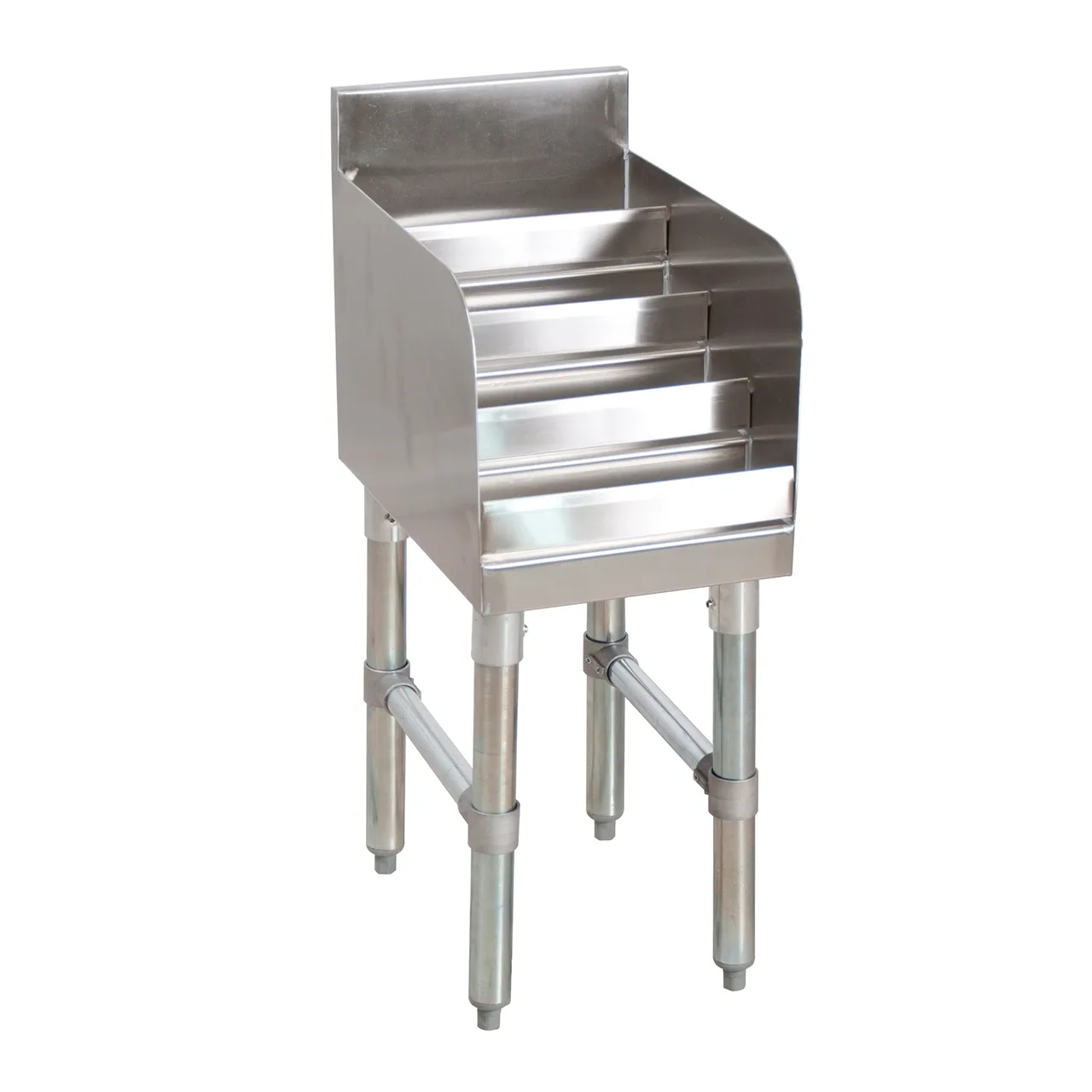 BK Resources UB4-18-LD36 36"W Underbar Liquor Bottle Display Unit, (40) bottle capacity